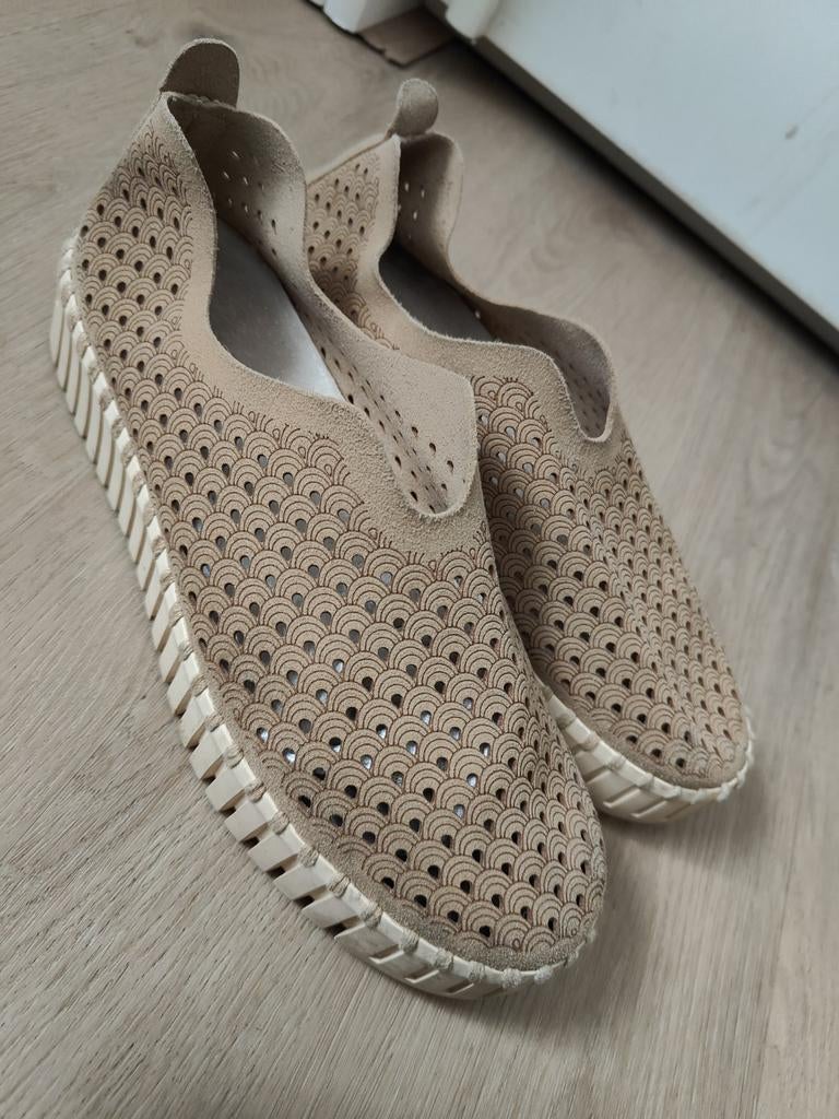 Ilse Jacobsen tulip platvorm 39 cognac camel instapper, Bruin, Instappers, Ophalen of Verzenden, Ilse Jacobsen