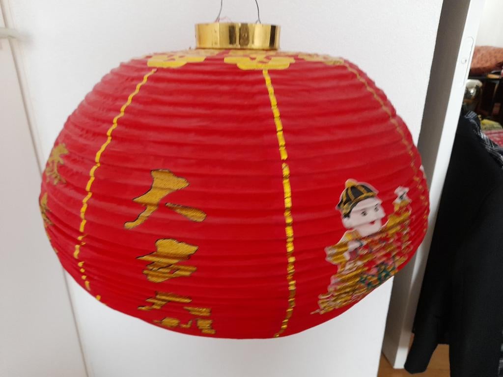 Grote Chinese rijstpapier lampionnen-/kap, Ophalen, Nieuw, Versiering, Overige