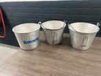 Vintage aluminium emmers: Bavaria en Coca-Cola, Ophalen, Gebruikt, Gebruiksvoorwerp