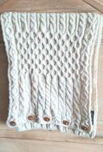 Aran kabelsjaal wolwit als nieuw, Kleding | Dames, Mutsen, Sjaals en Handschoenen, Ophalen of Verzenden, Zo goed als nieuw, Maat 46/48 (XL) of groter