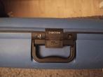 Carlton Koffer - Blauw, Wieltjes, Gebruikt, 50 tot 60 cm, Hard kunststof