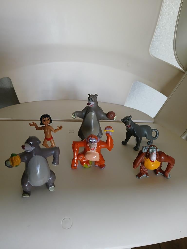 Disney figuurtjes Jungle Book 6 stuks., Ophalen of Verzenden, Zo goed als nieuw