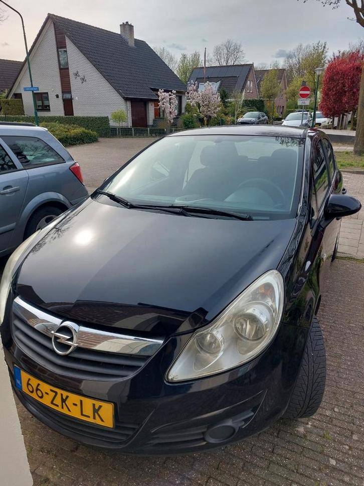 Opel Corsa 1.2 16V 5D 2006 Zwart, Auto's, Opel, Particulier, Corsa, Benzine, B, Hatchback, Handgeschakeld, Origineel Nederlands