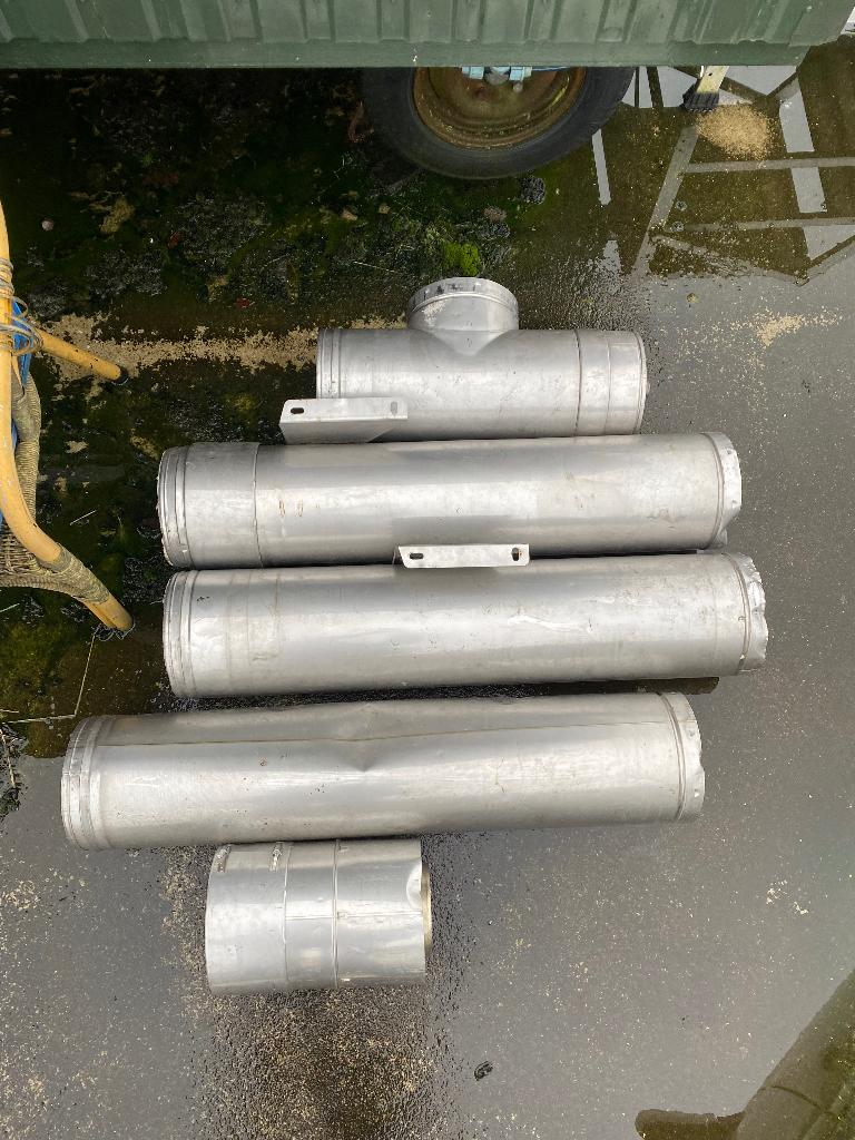 Kachel buizen, Huis en Inrichting, Kachels, Ophalen, Gebruikt, Houtkachel, Inbouw