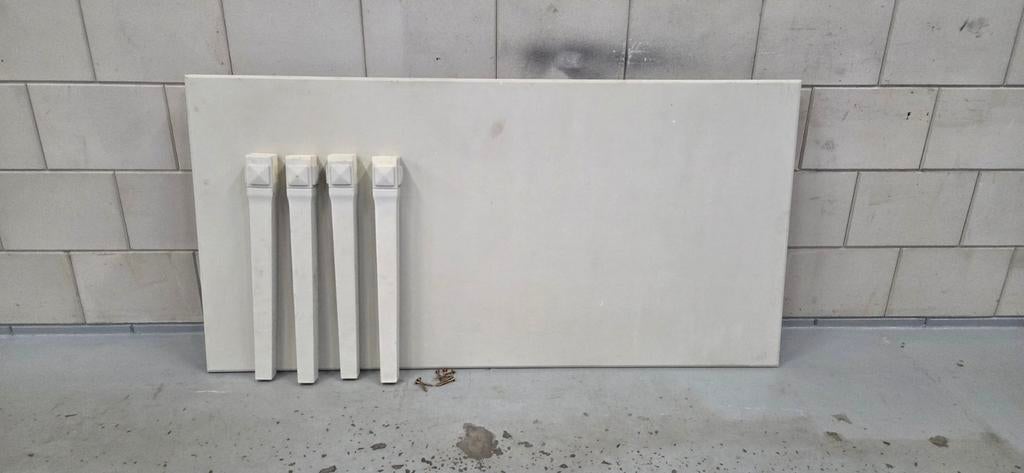 Eettafel 200 x 100 cm incl. bevestigingsmateriaal, Ophalen, Gebruikt, 200 cm of meer, 50 tot 100 cm