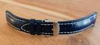 Breitling Blauwe Krokodil leren Horlogeband 24-20 Nieuwstaat, Ophalen of Verzenden, Overige kleuren
