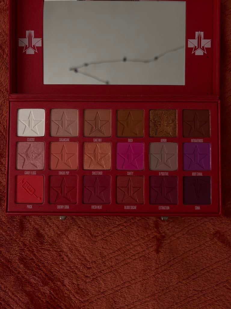 Jeffree Star Blood Sugar Oogschaduw Pallet, Ogen, Verzenden, Zo goed als nieuw, Make-up