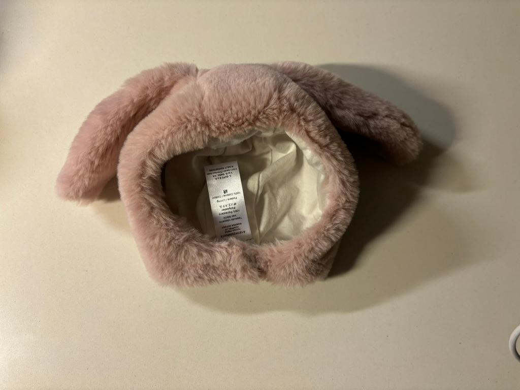 Il gufo roze konijnen oren baby mutsje winter maat 1 jaar!, Meisje, Ophalen of Verzenden, Zo goed als nieuw, Maat 74