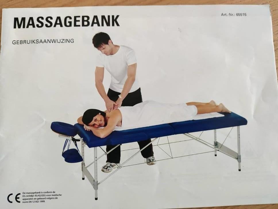 Opvouwbare Massagebank massage tafel Hoofdsteun, Ophalen of Verzenden, Zo goed als nieuw
