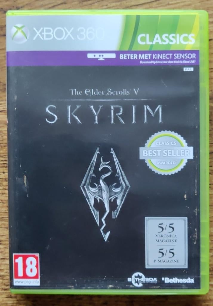 XBOX360 Skyrim, Vanaf 18 jaar, 1 speler, Zo goed als nieuw, Ophalen