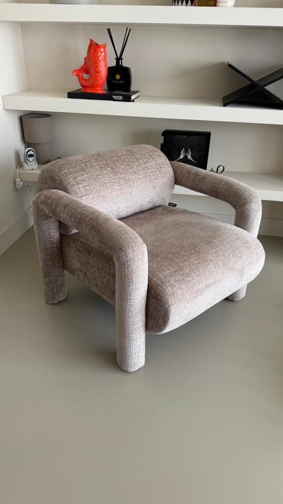 Loods5 WOOOD Fauteuil Lenny, Ophalen, Eenpersoons, Minder dan 75 cm, Zo goed als nieuw