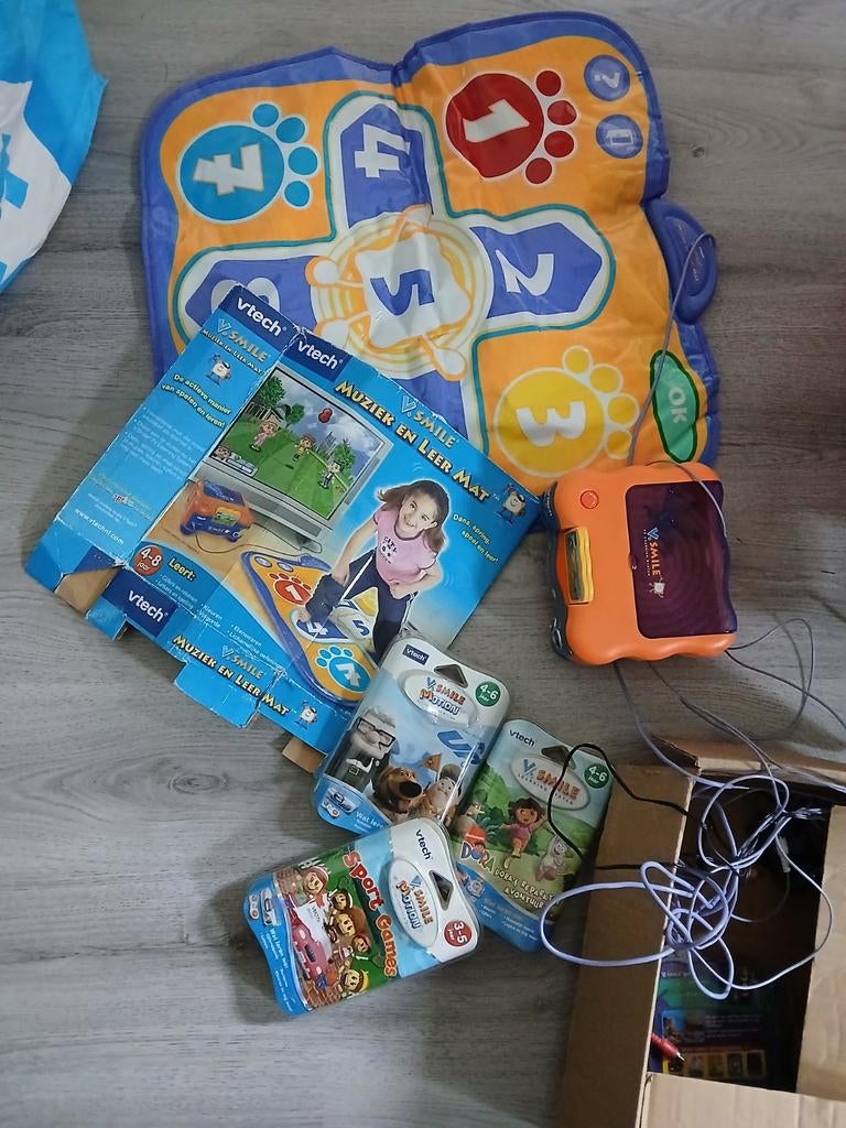 Vtech muziek en leermat, Ophalen