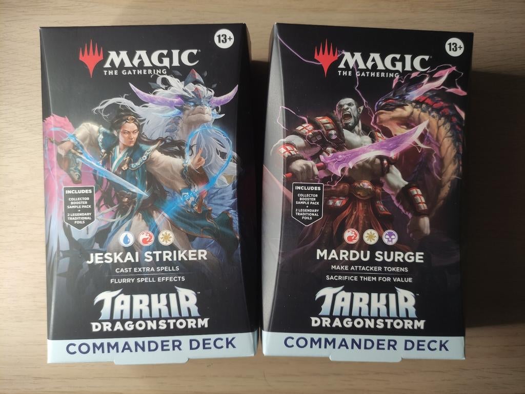 MTG Tarkir: Dragonstorm Commander Decks - Jeskai & Mardu, Hobby en Vrije tijd, Verzamelkaartspellen | Magic the Gathering, Ophalen of Verzenden