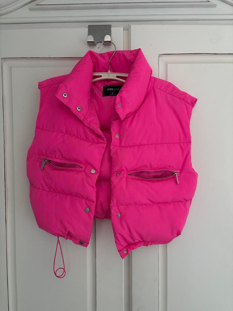 Roze bodywarmer maat S van FBsister, Kleding | Dames, Bodywarmers, Ophalen of Verzenden, Zo goed als nieuw, Maat 36 (S), Roze