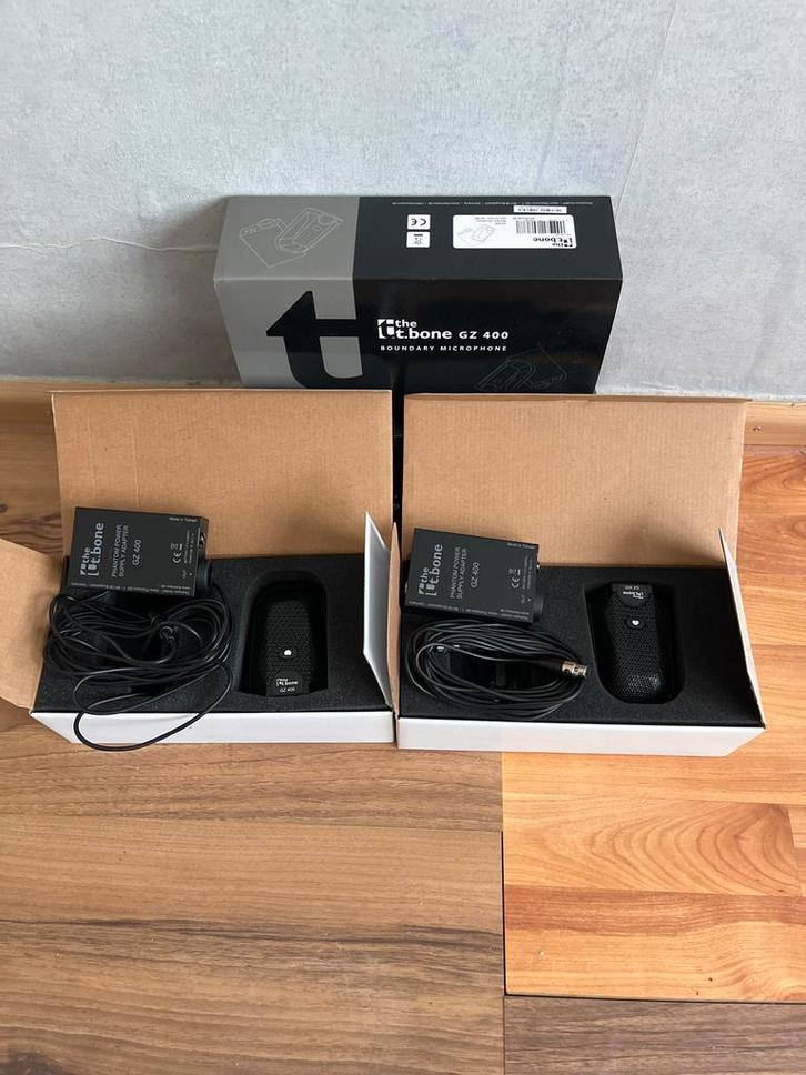the t.bone GZ 400 boundary microfoons (2 stuks), Muziek en Instrumenten, Microfoons, Nieuw, Overige typen, Ophalen