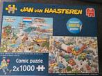 Jan van Haasteren combidoos 2x1000, Ophalen of Verzenden, 500 t/m 1500 stukjes, Zo goed als nieuw, Legpuzzel