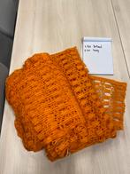 Oranje Retro Vitrage - 2 stuks (1.50 breed x 2.30 hoog), Huis en Inrichting, Gebruikt, 200 cm of meer, Ophalen of Verzenden, Overige kleuren