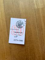 Ajax seizoenskaart 1979/1980, Ophalen of Verzenden, Zo goed als nieuw, Ajax, Poster, Plaatje of Sticker