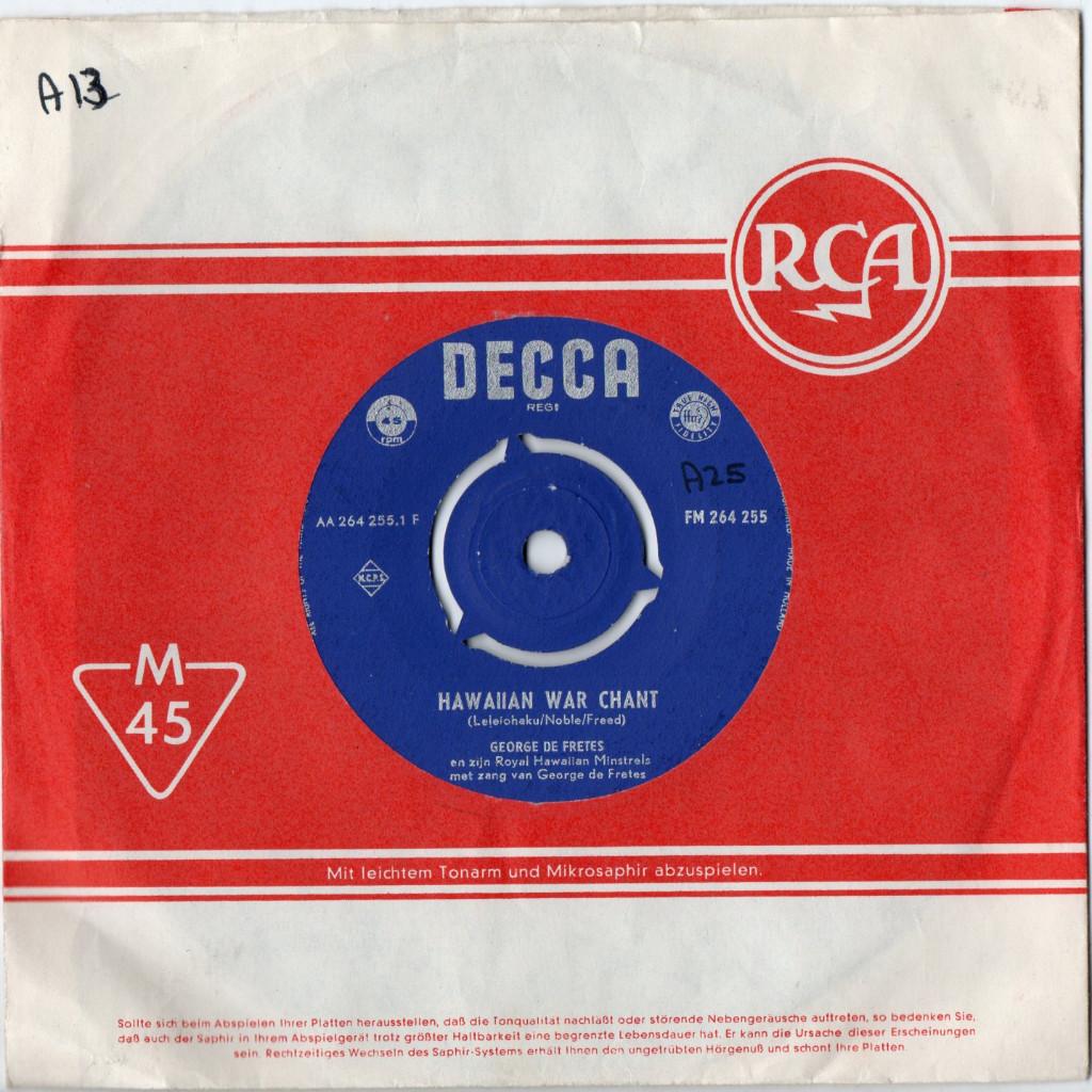 George de Fretes - Hawaiien war chant, Ophalen of Verzenden, Gebruikt, Overige formaten, Overige genres