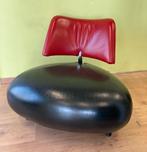 Leolux Pallone fauteuil - Rood en Zwart Leer, Ophalen, Gebruikt, Leer, Eén