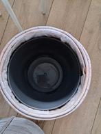 Grote mand 47cm hoog 38 cm, kleine hoog 26 bij 26 whitewash, Ophalen, Mand, Rond, Zo goed als nieuw