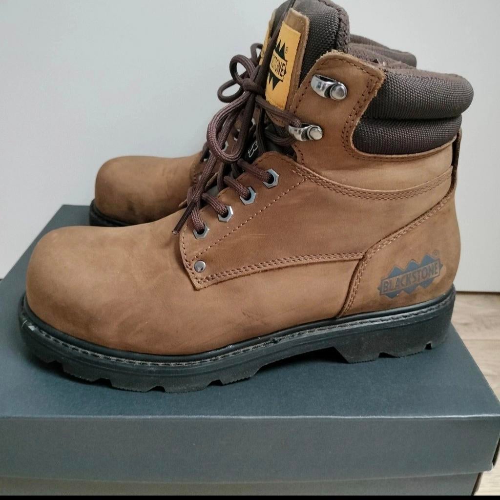 Blackstone werkschoenen - Bruin Leer - Maat 41, Blackstone, Bruin, Ophalen of Verzenden, Zo goed als nieuw