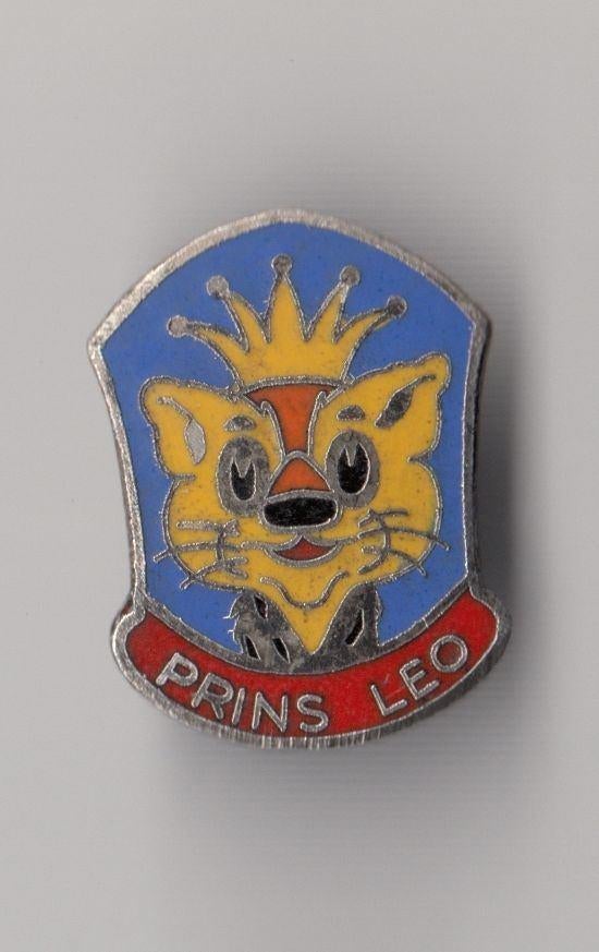 Prins Leo emaille Strip broche, Gebruikt, Niet vindbaar, Niet vindbaar, Speldje of Pin