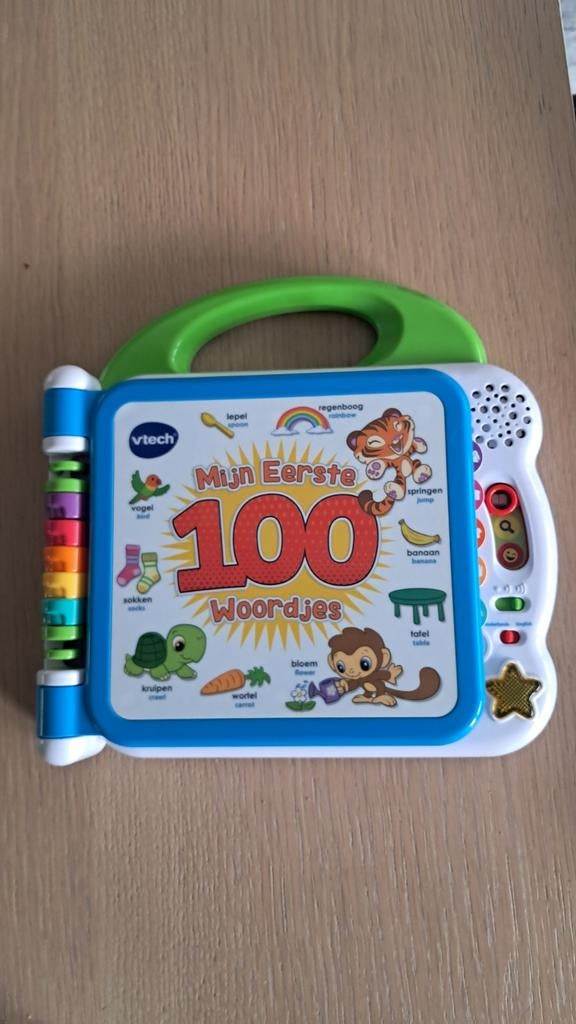 V-TECH MIJN EERSTE 1OO WOORDTJES, Kinderen en Baby's, Speelgoed | Vtech, Ophalen of Verzenden, Zo goed als nieuw