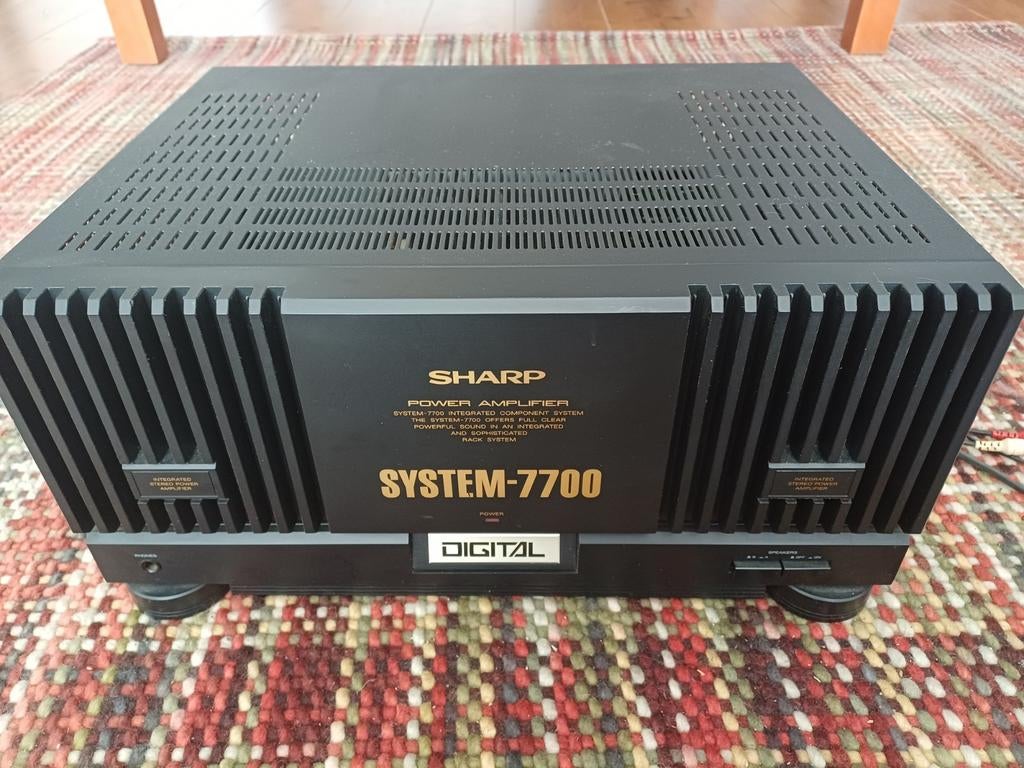 Eindversterker Sharp Digital 2x 130w, Gebruikt, 120 watt of meer, Stereo, Ophalen