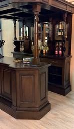 Luifelbar - hemelbar - huisbar van donker mahoniehout, Ophalen, Gosemengelsstraat, Info@chesterfieldjunkie.nl, Zo goed als nieuw