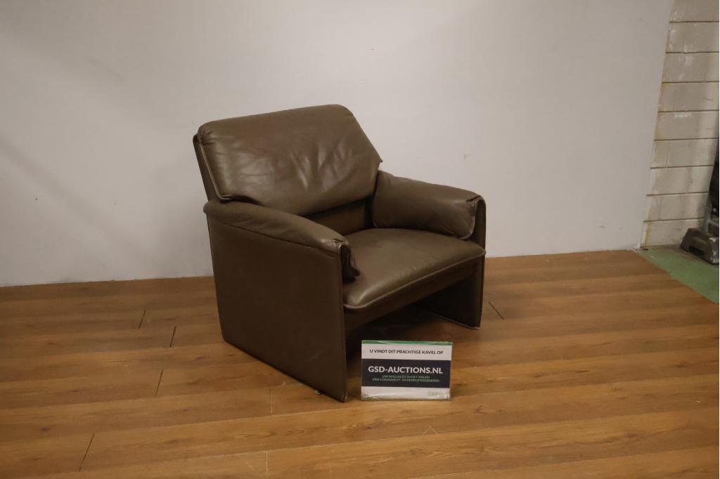 Bruin Leren Leolux Fauteuil, Ophalen of Verzenden, Niet ingevuld, Niet ingevuld, Niet ingevuld