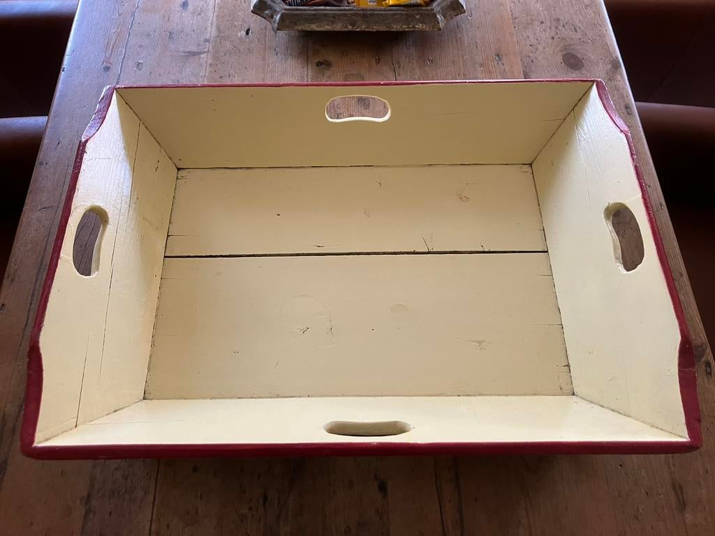 Oude brocante mangelbak., Ophalen