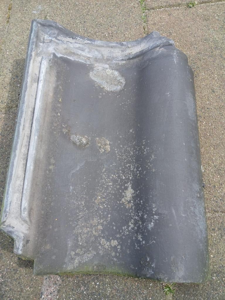 40 gebruikte zwarte dakpannen, Ophalen, Gebruikt, Zwart, Dakpannen