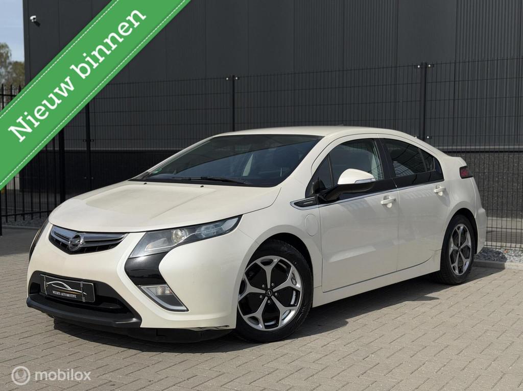 Opel Ampera 1.4 Hybrid INCL BTW|AUT|AIRCO|CRUISE|NAP|STOELVW, Auto's, Opel, Euro 5, 4 stoelen, Wit, Bedrijf