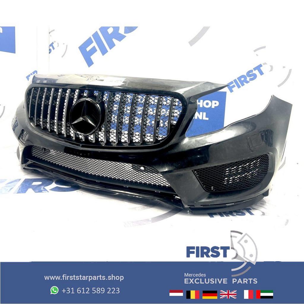 W156 GLA AMG BUMPER X156 VOORBUMPER ZWART WIT GRIJS PRE FACE, Gebruikt, -, Voor, Ophalen of Verzenden