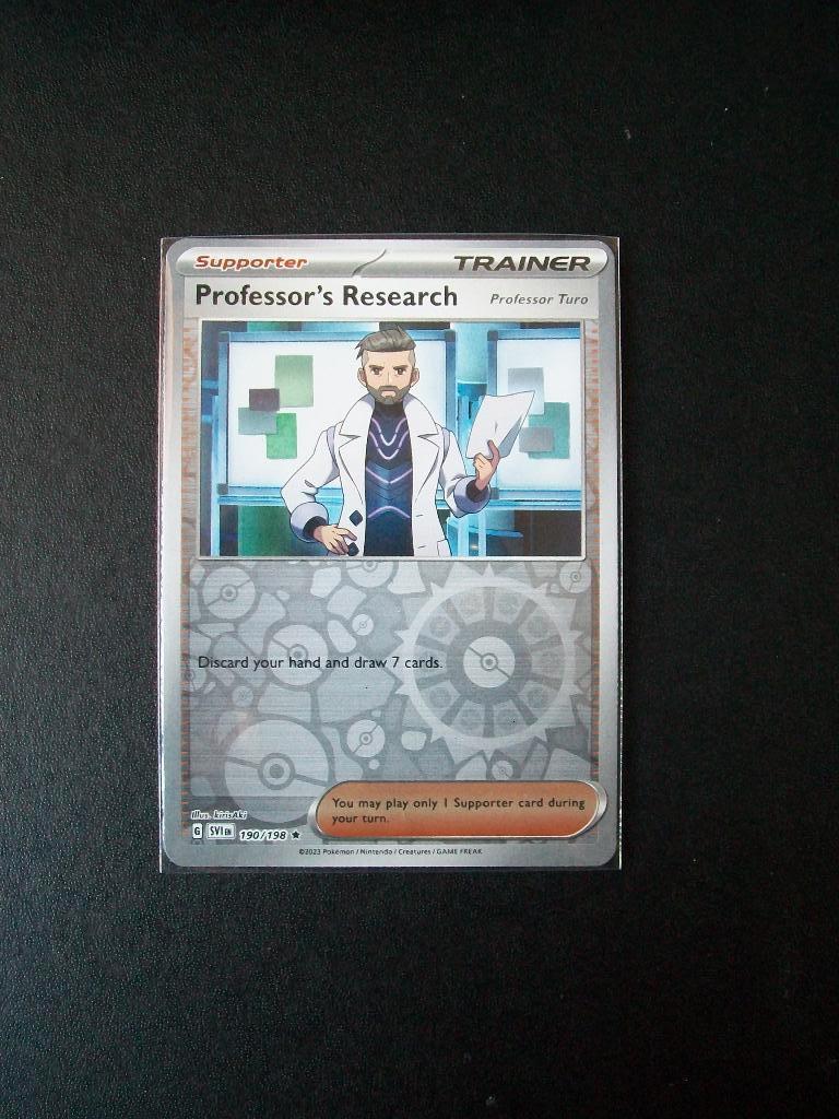 8917: Nieuwe Pokemon Kaart holofoil PROF. RESEARCH (190/198), Verzenden, Nieuw, Losse kaart, Foil