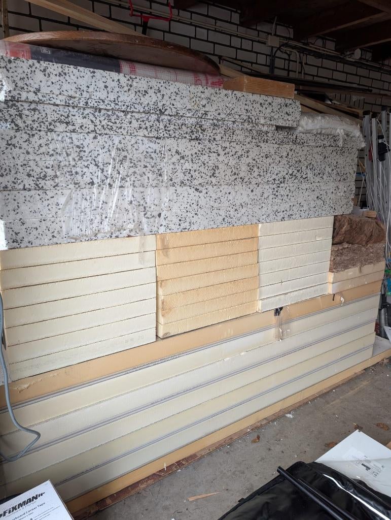 Partij isolatie materiaal (PIR, EPS, Glaswol), Doe-het-zelf en Verbouw, Isolatie en Afdichting, Ophalen, Dakisolatie, Nieuw, Hardschuim (Pir)