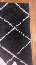 Vloerkleed Volero zwart met wit patroon, Ophalen, Gebruikt, 100 tot 150 cm, Zwart