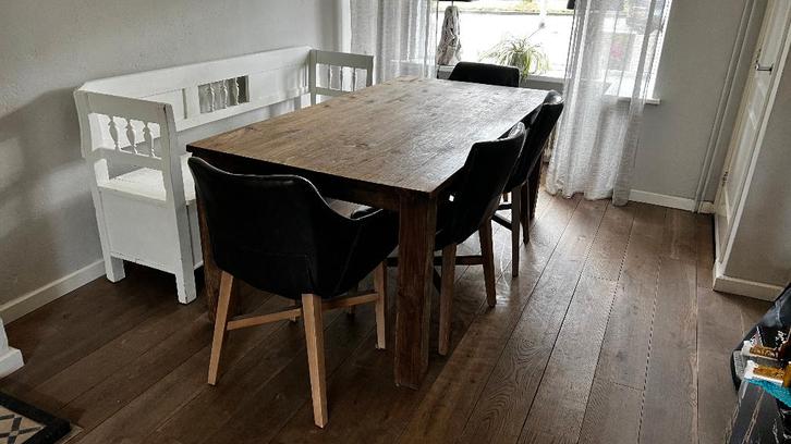 Gratis Eetkamer set, Huis en Inrichting, Complete eetkamers, Gebruikt, 6 tot 8 stoelen, Ophalen