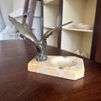 Art Deco-stijl asbak met messing adelaar, Ophalen of Verzenden