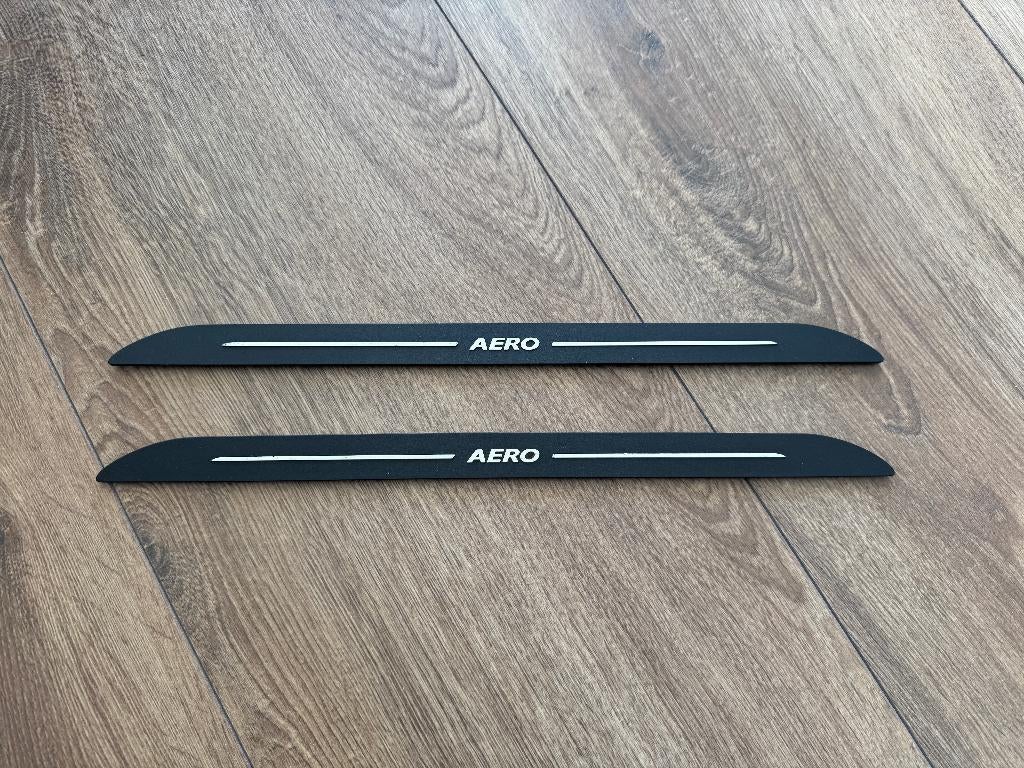Saab 9-3 Aero instaplijst plaatjes, Auto-onderdelen, Interieur en Bekleding, Ophalen of Verzenden, Gebruikt, Saab