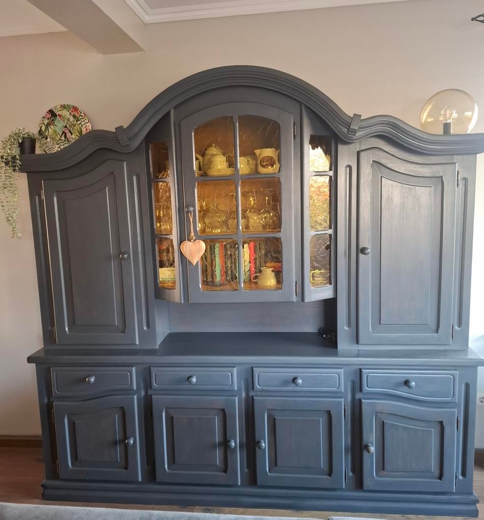 Mooie eiken kast - landelijke stijl, Huis en Inrichting, Kasten | Dressoirs, Gebruikt, Met deur(en), Eikenhout, Ophalen of Verzenden