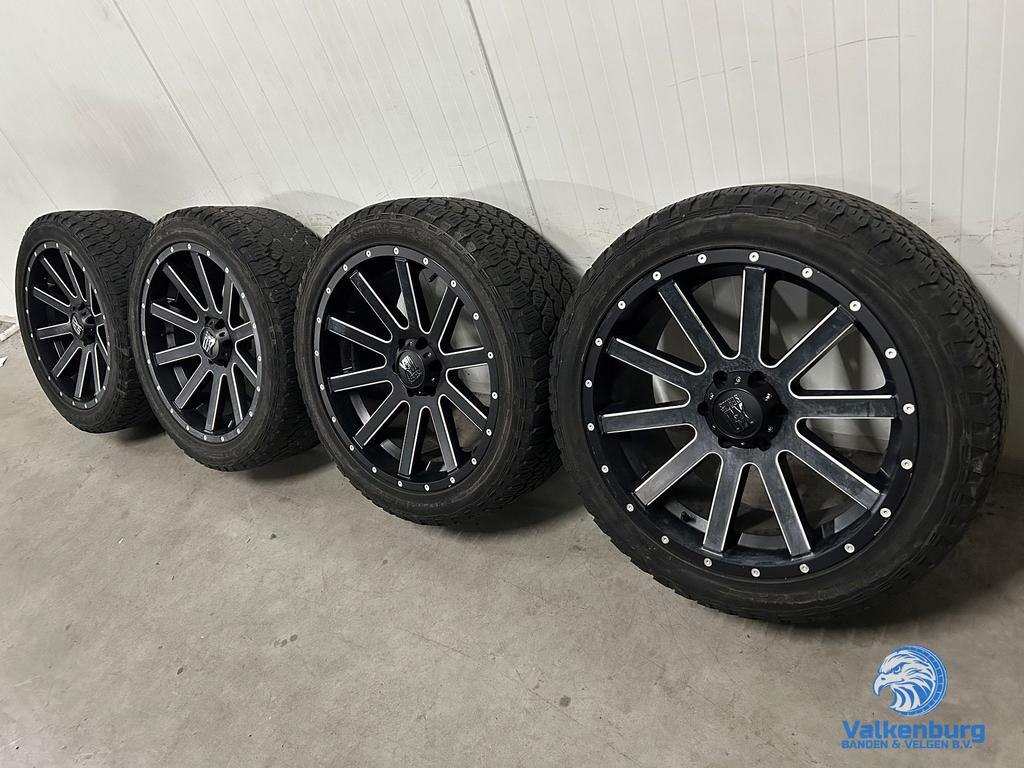 6-7mm! Dodge RAM 1500 22 inch zwarte velgen 6x139.7 AllSeaso