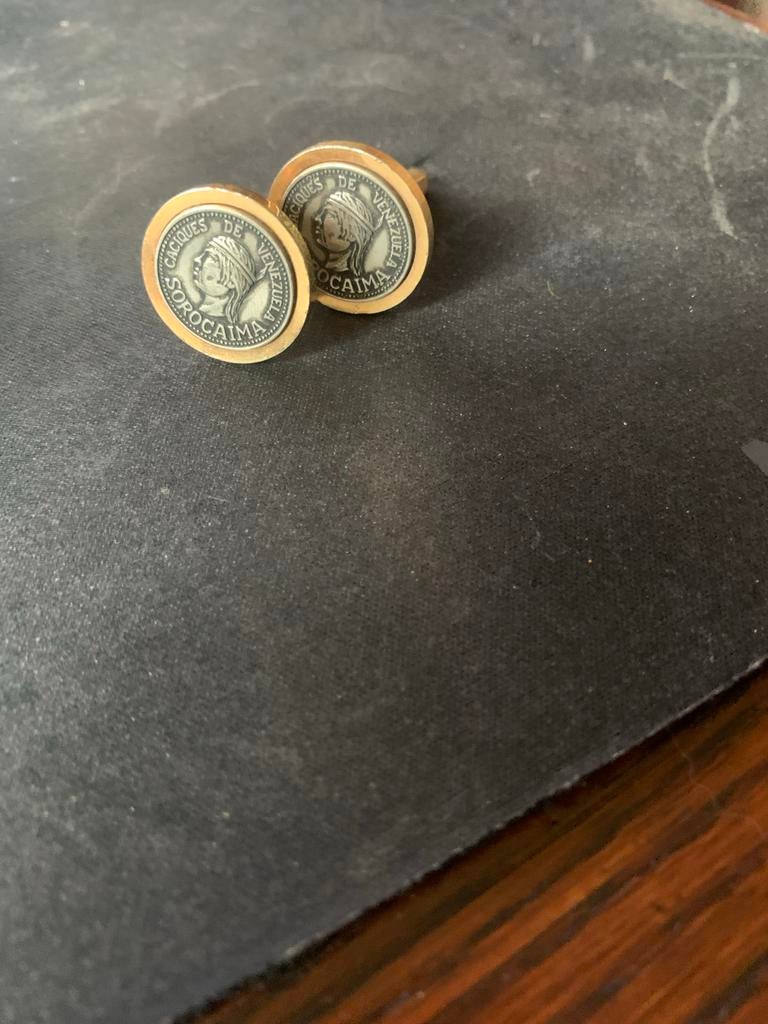 Vintage Manchetknopen - Uniek Design, Sieraden, Tassen en Uiterlijk, Manchetknopen, Ophalen of Verzenden, Gebruikt, Overige materialen