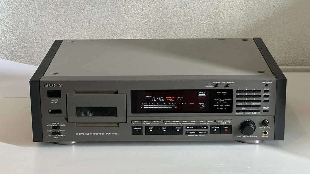 Sony PCM-2700A DAT recorder - serviced, Audio, Tv en Foto, Professionele Audio-, Tv- en Video-apparatuur, Ophalen, Gebruikt, Audio