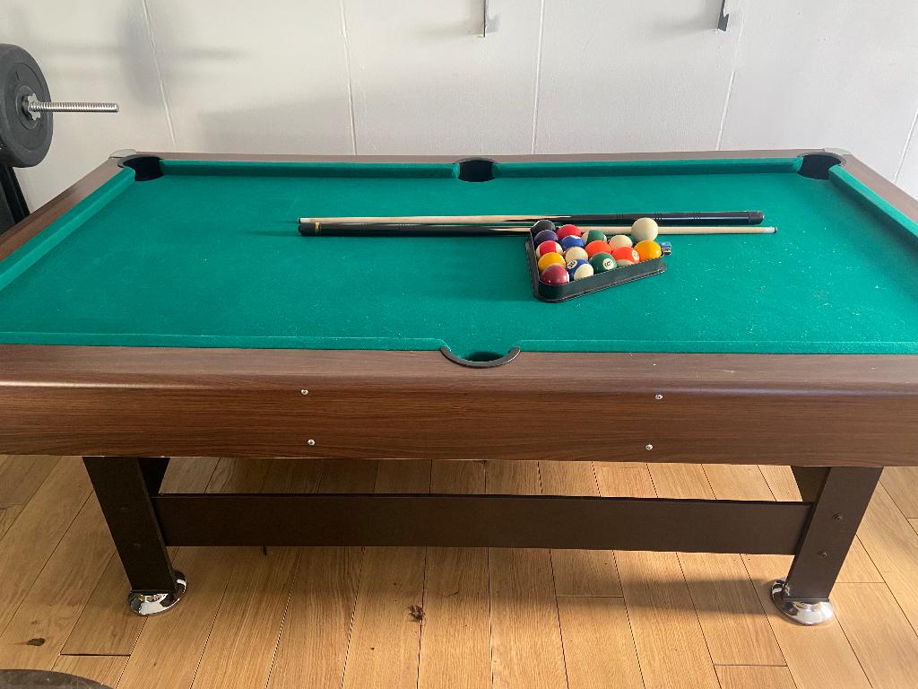 Pool Biljart tafel alles compleet, Ophalen, Gebruikt, Biljarttafel
