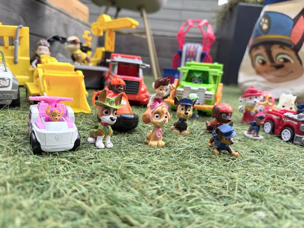Paw Patrol speelgoed set - Figuren en voertuigen, Ophalen, Gebruikt, Jongen of Meisje