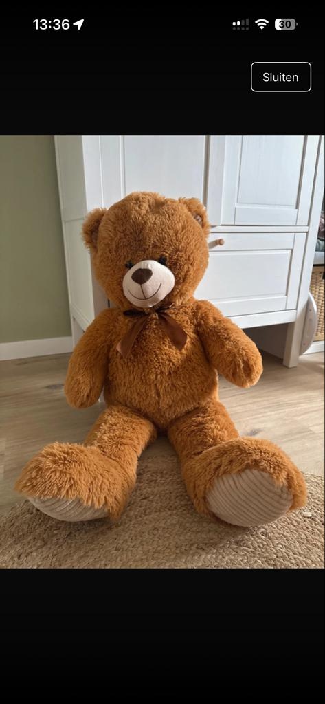 Grote XXL knuffels: teckel en een beer, Kinderen en Baby's, Speelgoed | Knuffels en Pluche, Ophalen, Zo goed als nieuw, Beer