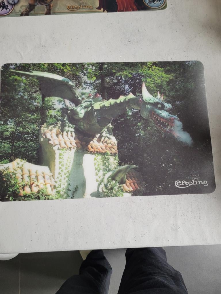 Efteling placemat draak, Ophalen of Verzenden, Gebruikt, Gebruiksvoorwerp