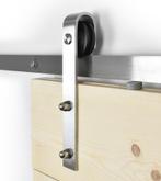 Schuifdeursysteem Recht RVS - Industriële Look, Doe-het-zelf en Verbouw, Deuren en Horren, Ophalen, Binnendeur, Nieuw, Schuifdeur